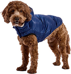 GF Pet Lunar Glow Dog Parka Blue Парка для собак, синя