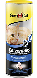 GimCat Katzentabs - витаминизированные лакомства для кошек, с рыбой
