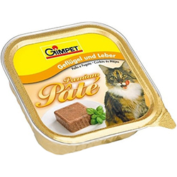 GimCat Pate паштет для кошек, с курицей и печенью