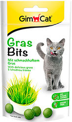 GimCat GrasBits - витаминизированные лакомства с травой для кошек
