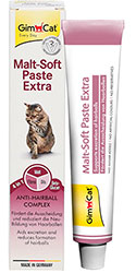 GimCat Malt-Soft Extra - паста для выведения шерсти из желудка кошек