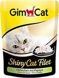 GimCat Shiny Cat Filet консервы для кошек, с курицей и папайей, пауч