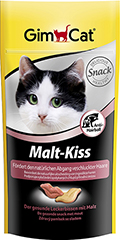 GimCat Malt-Kiss - витаминизированные лакомства с солодом для кошек