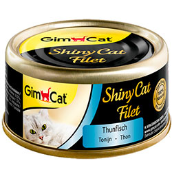 GimCat Shiny Cat Filet консерви для котів, з тунцем