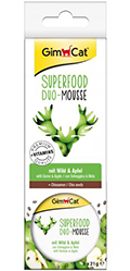 GimCat Superfood Duo-Mousse с олениной и яблоком для кошек