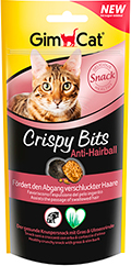 GimCat Crispy Bits Anti-Hairball - м'ясні кульки для виведення шерсті зі шлунка котів