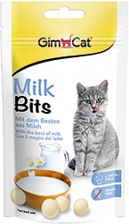 GimCat MilkBits - витаминизированные лакомства с молоком для кошек