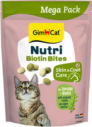 GimCat Nutri Biotin Bites Лакомства с водорослями для кошек