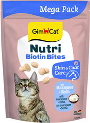 GimCat Nutri Biotin Bites Лакомства с маскарпоне для кошек