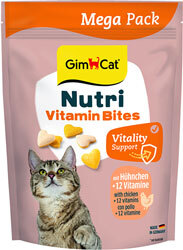 GimCat Nutri Vitamin Bites Huhn Витаминизированные лакомства с курицей для кошек