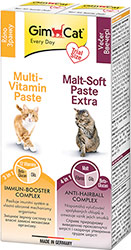 GimCat Kombi-pack Multi-Vitamin & Malt-Soft Extra - набір паст для котів