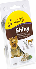 GimDog Shiny Dog консервы для собак, с курицей и говядиной