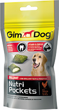 GimDog Nutri Pockets Brilliant - подушечки с минералами для собак