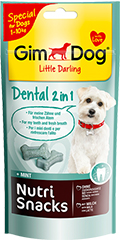 GimDog Nutri Snacks Dental 2in1 - лакомства для поддержания здоровья зубов у собак