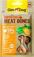 GimDog Superfood  М’ясні кісточки з куркою, бананом і селерою для собак