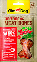 GimDog Superfood  М’ясні кісточки з куркою, журавлиною та розмарином для собак