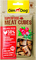 GimDog Superfood М’ясні кубики з куркою, журавлиною та розмарином для собак