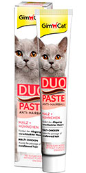 GimCat Duo-Paste Anti-Hairball - паста для выведения шерсти из желудка кошек, с курицей
