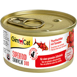 GimCat Superfood Shiny Cat Duo с тунцом и томатами для кошек