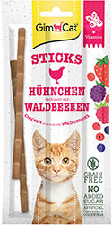 GimCat Superfood Duo-Sticks з куркою та ягодами для котів