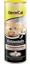 GimCat Katzentabs - вітамінізовані ласощі для котів, з маскарпоне