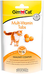 GimCat Multi-Vitamin Tabs - витаминизированные лакомства для кошек