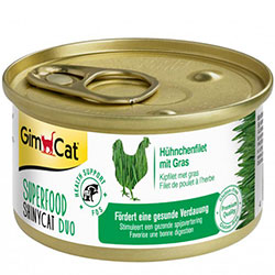 GimCat Superfood Shiny Cat Duo с курицей и травой для кошек