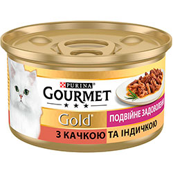 Gourmet Gold Шматочки в підливі з качкою та індичкою