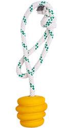 Green Sheep Natural Rubber Ball Rope S Гумовий м'яч з мотузкою для собак, 6 см