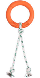 Green Sheep Natural Rubber Hoop Rope M Гумове кільце з мотузкою для собак, 15,5 см
