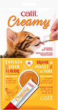 Hagen Catit Creamy Chicken & Liver Кремові ласощі з куркою та печінкою для котів