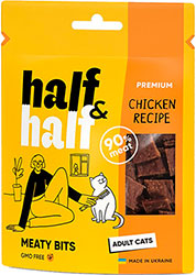 Half&Half Adult Cats Мясные битсы с курицей для кошек