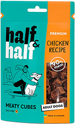Half&Half Adult Dogs Мясные кубики с курицей для собак