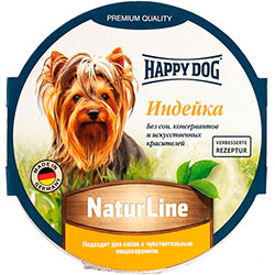 Happy Dog NaturLine Паштет с индейкой для собак