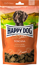 Happy Dog SoftSnack Toscana с уткой и лососем для средних и крупных пород собак