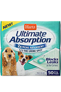 Hartz Ultimate Absorption Ультравпитывающие пеленки для собак