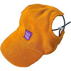 Hat-Dog Кепка з вельвету для собак, гірчична