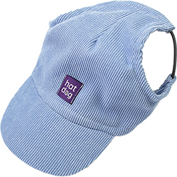 Hat-Dog Кепка з вельвету для собак, блакитна