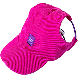 Hat-Dog Кепка з вельвету для собак, малинова