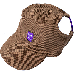 Hat-Dog Кепка з вельвету для собак, капучино