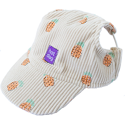 Hat-Dog Кепка з вельвету для собак, ананаси