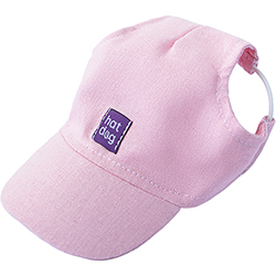 Hat-Dog Кепка з льону для собак, рожева