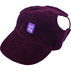Hat-Dog Кепка з вельвету "Duo" для собак, бордо