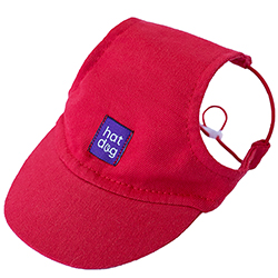 Hat-Dog Кепка из хлопка для собак, красная