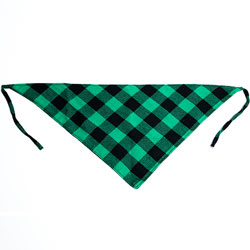 Hellomoon Різдвяна картата бандана для котів і собак, зелена