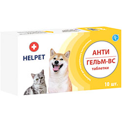 Helpet Антигельм-ВС Таблетки для котів і собак