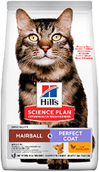 Hill's SP Feline Adult Hairball & Perfect Coat With Chicken