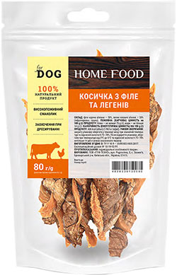 Home Food Косичка из филе и легких для собак