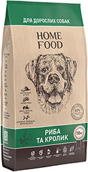 Home Food Premium с рыбой и кроликом для взрослых собак средних пород