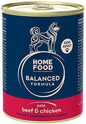 Home Food Паштет з яловичиною і куркою для собак